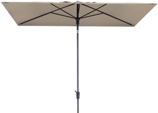 Madison Sonnenschirm Mikros Luxe 2 x 3 m / 200 x 300 cm, LxB: 200x300 cm, mit Kurbel und Kippfunktion / UV-Schutz 50+