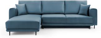 ELTAP 'Dalia' Ecksofa, Blau, 95 x 190 x 289 cm, Links