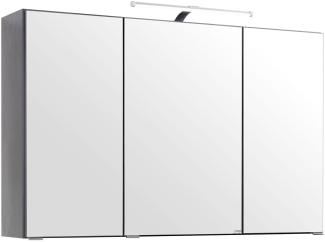 Spiegelschrank >Graphit< in Graphitgrau - 100x64x20cm (BxHxT)