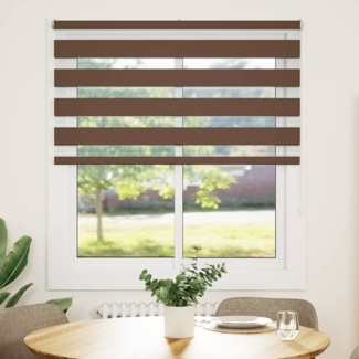 vidaXL Zebrarollo Braun 125x150 cm Stoffbreite 120,9 cm Polyester 4014344
