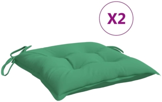 vidaXL Palettenkissen 2 Stk. Grün 50x50x7 cm Oxford-Gewebe 361522
