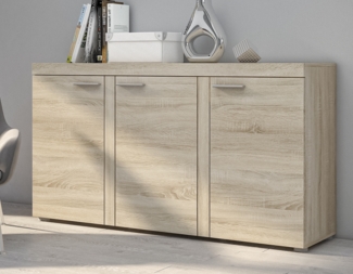 AX LIVING Sideboard Wohnzimmer Spacoro 3D – Modern in Eiche Sonoma