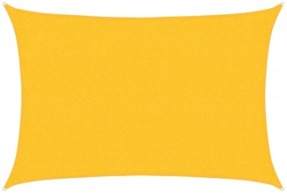 vidaXL Sonnensegel 160 g/m² Rechteckig Gelb 2x3 m HDPE 311557