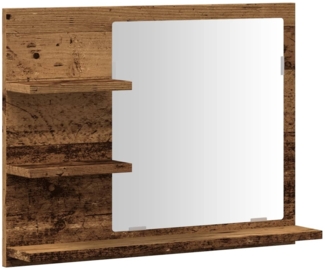 vidaXL Badspiegel mit Ablagen Artisan-Eiche 60x10,5x45 cm 856256
