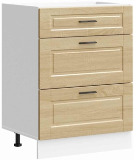 vidaXL Küchenunterschrank Porto Sonoma-Eiche Holzwerkstoff 854262