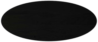 vidaXL Tischplatte Dunkelbraun 140x60x2 cm Massivholz Eiche Oval 4009056