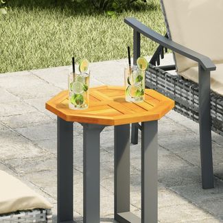 vidaXL Tischplatte 40x40x2 cm Achteckig Massivholz Akazie 4004258