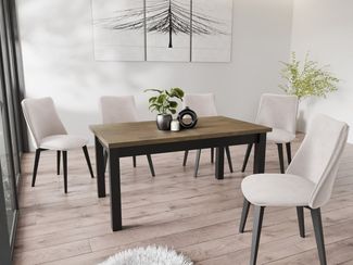 WFL GROUP Esstisch Davidof, Loft Esstisch Ausziehbar