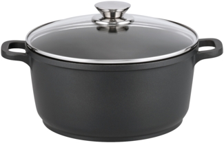 ELO 15220 ALUCAST Kochtopf Ø 20 cm mit Glasdeckel, 2,0 Liter, Aluguss, induktionsfähig / PFAS-frei
