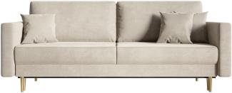 Selsey Valico Sofas, Beige Velvet, 230