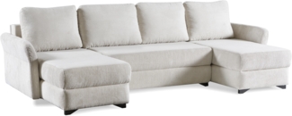 AX LIVING Ecksofa Cord Foriox U Wohnlandschaft mit Schlaffunktion 311