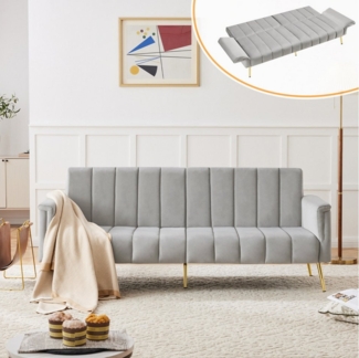 Merax Schlafsofa, mit Bettfunktion,Bettsofa,Klappsofa,Gästebett
