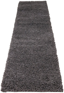 Bruno Banani Läufer Shaggy Soft, rechteckig, Höhe: 30 mm, Läufer, Brücke, gewebt, Uni-Farben, besonders weich