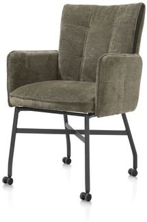 2er Set EDEN Armlehnstuhl grün