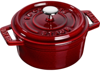 Staub Staub Mini runder Gusseisentopf 250 ml, Grenadine 405098050