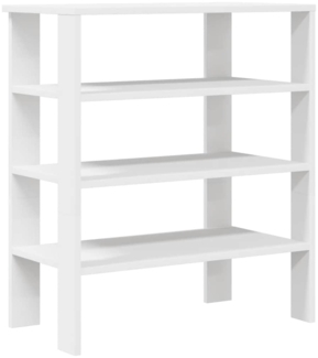 vidaXL Schuhregal Weiß 61x32x70 cm Holzwerkstoff 859842