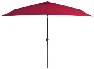 Sonnenschirm mit Metall-Mast 300x200 cm Bordeauxrot