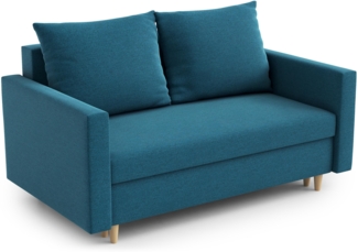 AX LIVING Sofa Modern Shurton 155 cm Türkis – Stilvolle 2-Sitzer