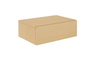 CARO-Möbel Wandregal Anne hängende Nachtkommode Wandboard Nachttisch mit 1 Schublade schwebend, grifflos, in buchefarben