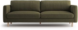 Micadoni Sofa Eden 4-Sitzer Samt Moßgrün Melange