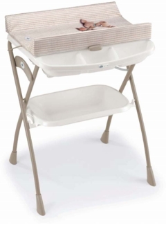 CAM Baby Wickeltisch mit Badewanne Volare | Bade-Wickelkombination