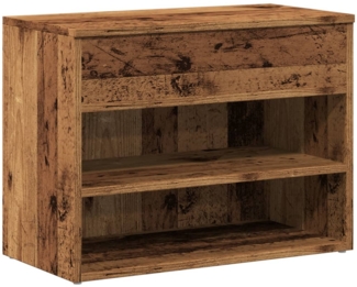 vidaXL Schuhbank Altholz-Optik 60x30x45 cm Holzwerkstoff 856754