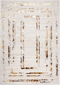 Tapiso Designteppich GOLDEN, rechteckig, Höhe: 16 mm, Wohnzimmer, Schlafzimmer, modern Design