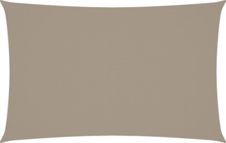 vidaXL Sonnensegel Oxford-Gewebe Rechteckig 4x7 m Taupe 135438