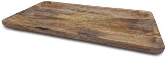Spetebo Tablett Mango Holz Servierbrett - 89 cm, Mango Holz, lebensmittelecht