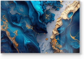 DEQORI Schneidebrett 'Goldene Tiefen', Glas, Platte Frühstücksbrett Schneideplatte