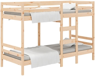 vidaXL Etagenbett ohne Matratze 90x190 cm Massivholz Kiefer 3139839