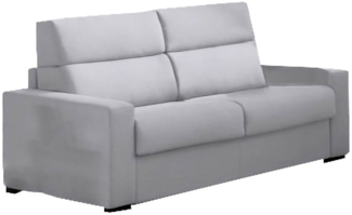 Dmora 2-Sitzer Schlafsofa Casabona, Schlafsofa fürs Wohnzimmer, gepolstert, abnehmbar, 100 % Made in Italy-Qualität, 180x95 h100 cm, Grau