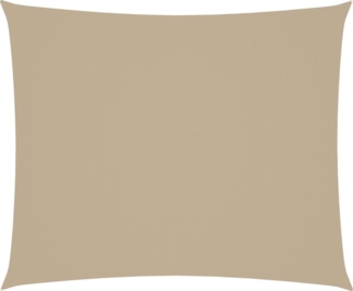 vidaXL Sonnensegel Oxford-Gewebe rechteckig 4x6 m Beige