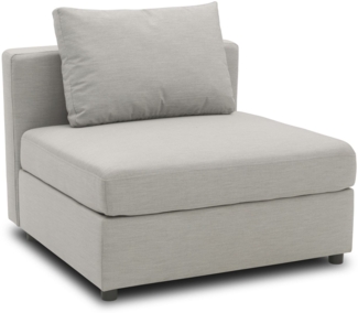 Gartenlounge Sessel Bozhana 92x67x96 mit Outdoorbezug in silber