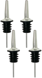 4x Ausgießer Flasche Edelstahl Flaschenausgießer Öl Schnapsausgießer Dosierer Spirituosen