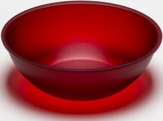 G.F. Heim Söhne Salatschüssel aus Acrylglas satiniert cherry 440-49