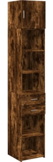 vidaXL Hochschrank Schmal Räuchereiche 40x42,5x225 cm Holzwerkstoff 3281284