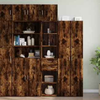 vidaXL Hochschrank Schmal Räuchereiche 40x42,5x225 cm Holzwerkstoff 3281284