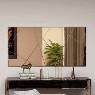 Spiegel Eilish Asymmetrisches Design 120x60 cm Bronze