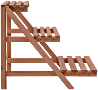 vidaXL 3-Tier Pflanzenständer Zedernholz 48x45x40 cm 246436