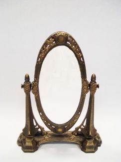 Casa Padrino Schminkspiegel aus Schmiedeeisen - H 43 cm - schwere Ausführung