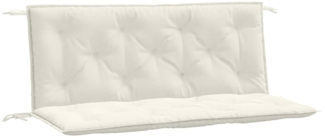 vidaXL Gartenbank-Auflagen 2 Stk. Melange Creme 120x50x7 cm Stoff 4002599