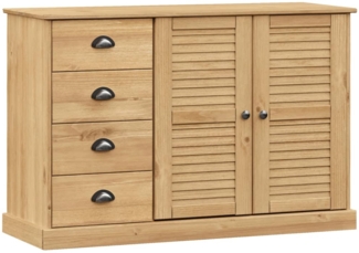 vidaXL Sideboard mit Schubladen VIGO 113x40x75 cm Massivholz Kiefer 353187