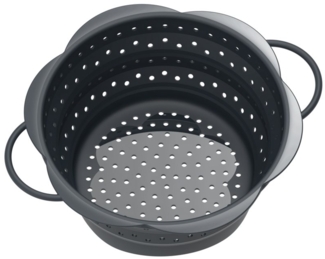 Kochblume Faltsieb groß anthrazit