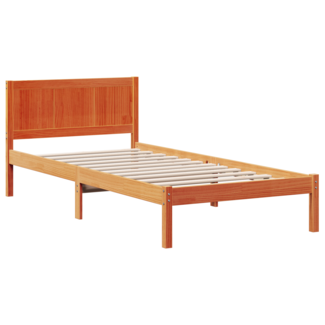 vidaXL Wachsbrown Kiefer Bettgestell Wachsbrown Massivholz Kiefer 872205