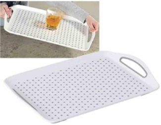 KESPER 77200 Serviertablett aus Kunststoff, weiß / Tablett / Frühstückstablett