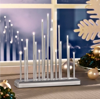 MeLiTec Fensterleuchter SL31-1, warmweiß, LED, Lichterbogen, Schwibbogen, Weihnachten