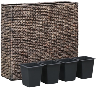 vidaXL Garten-Hochbeet mit 4 Töpfen Wasserhyazinthe Braun 45575