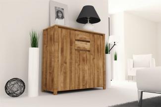 Highboard Kommode 'MAISON' Buche massiv 115 x 112 x 45 cm