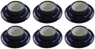 Eierbecher navy blau Melamin 6er Set